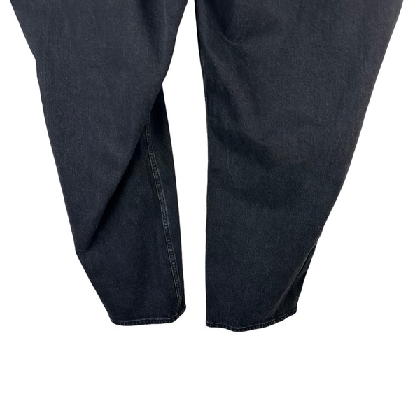 NWT Abercrombie and Fitch Black High Rise Button Fly Dad Jeans Plus Size 22 24 - Picture 9 of 14